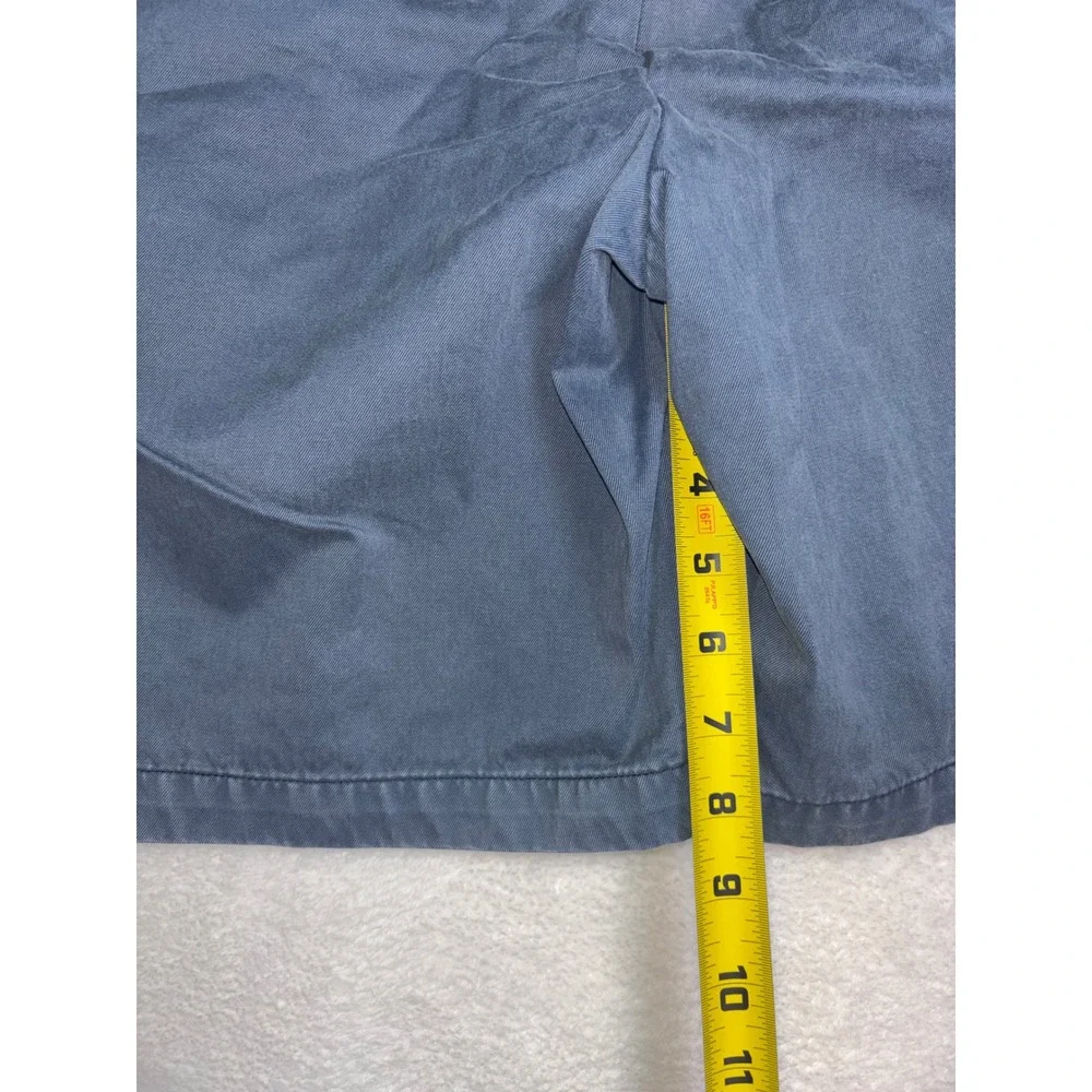 Peter Millar Mens Navy Blue Flat Front Chino Shorts Size 36 MCOB31